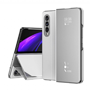 Handyhülle Für Samsung Galaxy Z Fold 3 5G Flip Case Spiegeleffekt