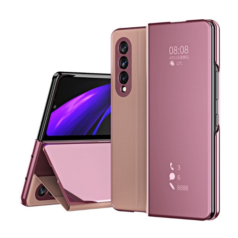 Handyhülle Für Samsung Galaxy Z Fold 3 5G Flip Case Spiegeleffekt