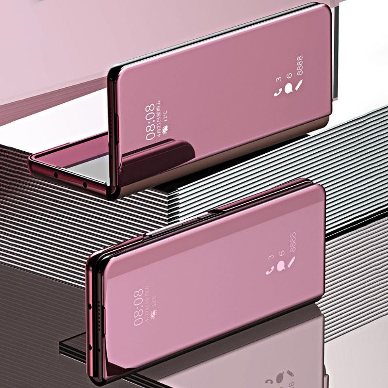 Handyhülle Für Samsung Galaxy Z Fold 3 5G Flip Case Spiegeleffekt