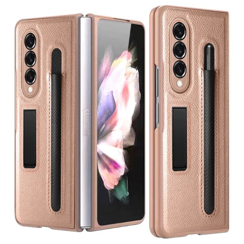 Handyhülle Für Samsung Galaxy Z Fold 3 5G Schutzhülle Flip Case Stifthalter Aus Kunstleder