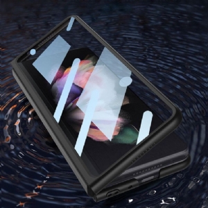 Handyhülle Für Samsung Galaxy Z Fold 3 5G Schutzhülle Koffer + Gehärtetes Glas