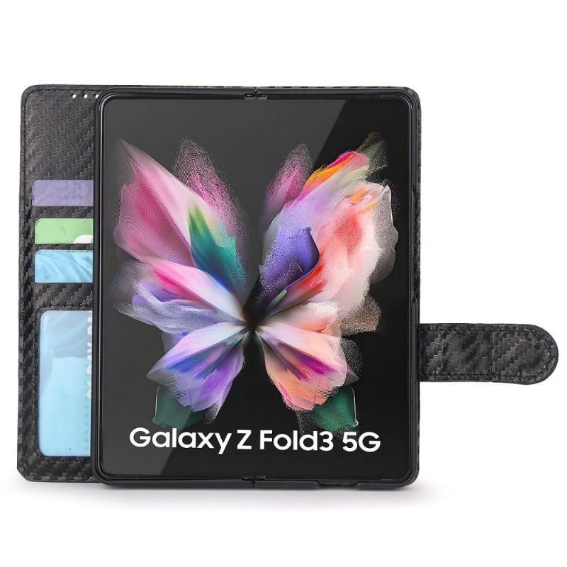 Handyhülle Lederhüllen Für Samsung Galaxy Z Fold 3 5G Abnehmbare Schalennähte