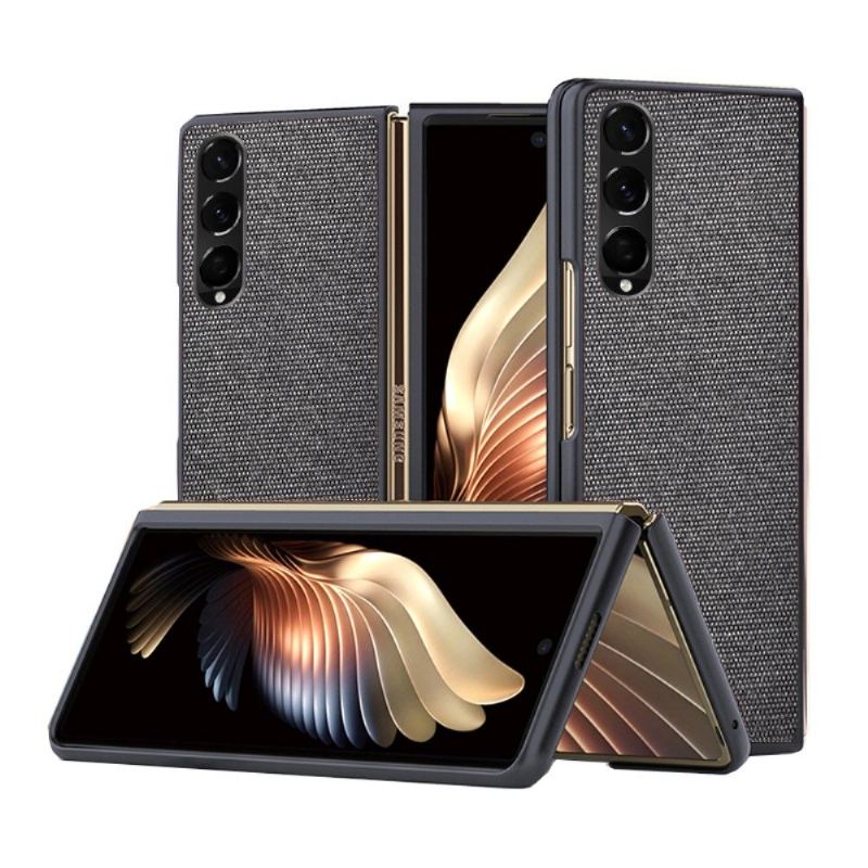 Hülle Für Samsung Galaxy Z Fold 3 5G Stoffoptik Lederoptik