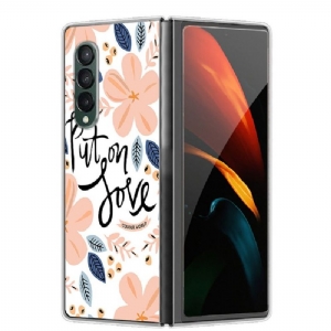 Hülle Für Samsung Galaxy Z Fold 3 5G Zieh Liebe An