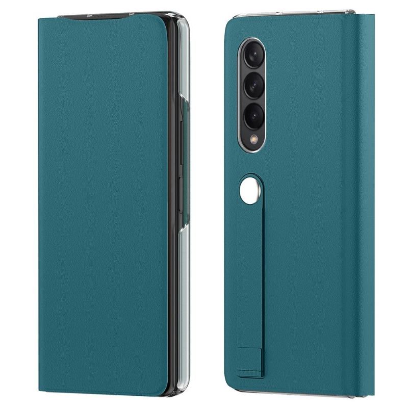 Lederhüllen Für Samsung Galaxy Z Fold 3 5G Flip Case Grün