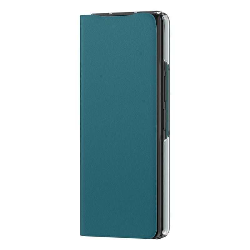 Lederhüllen Für Samsung Galaxy Z Fold 3 5G Flip Case Grün