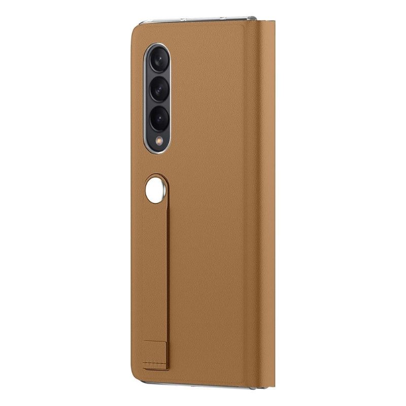 Lederhüllen Für Samsung Galaxy Z Fold 3 5G Flip Case Grün