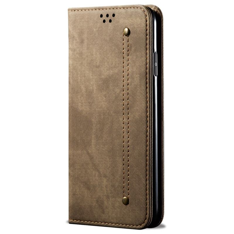 Flip Case Xiaomi Redmi Note 13 4g Handyhülle Jeansstoff