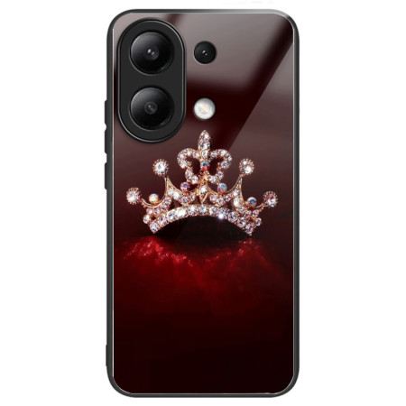 Hülle Xiaomi Redmi Note 13 4g Diamantkrone Aus Gehärtetem Glas