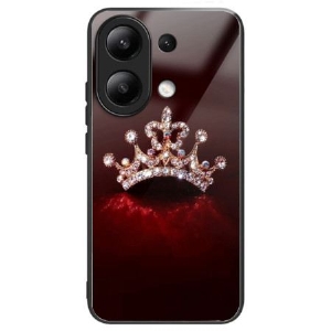 Hülle Xiaomi Redmi Note 13 4g Diamantkrone Aus Gehärtetem Glas