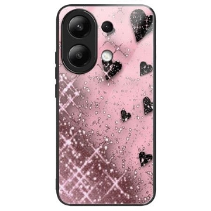 Hülle Xiaomi Redmi Note 13 4g Pink Love Gehärtetes Glas