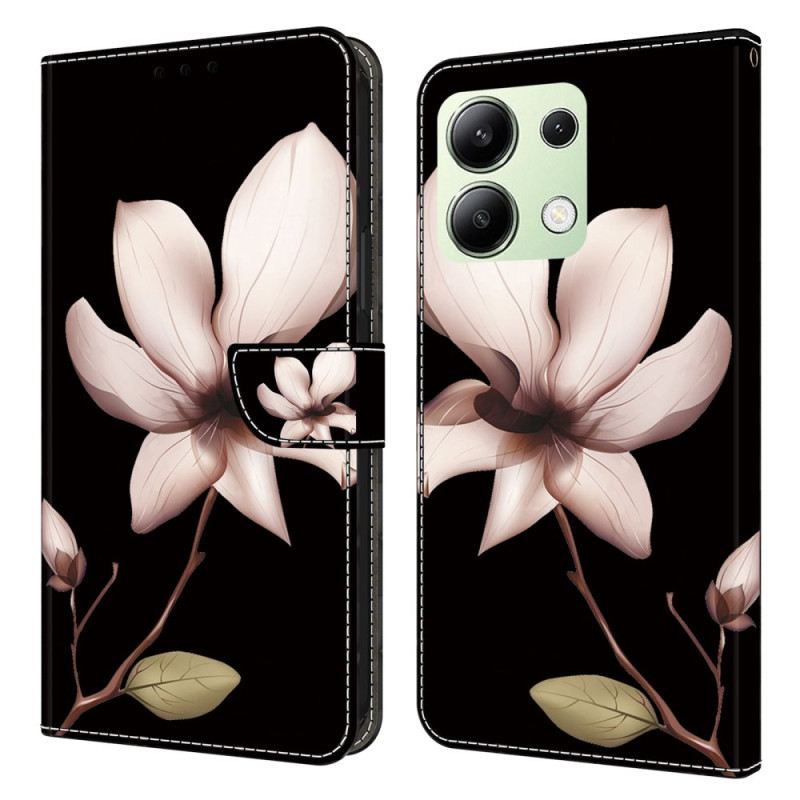 Lederhüllen Für Xiaomi Redmi Note 13 4g Rosa Blume