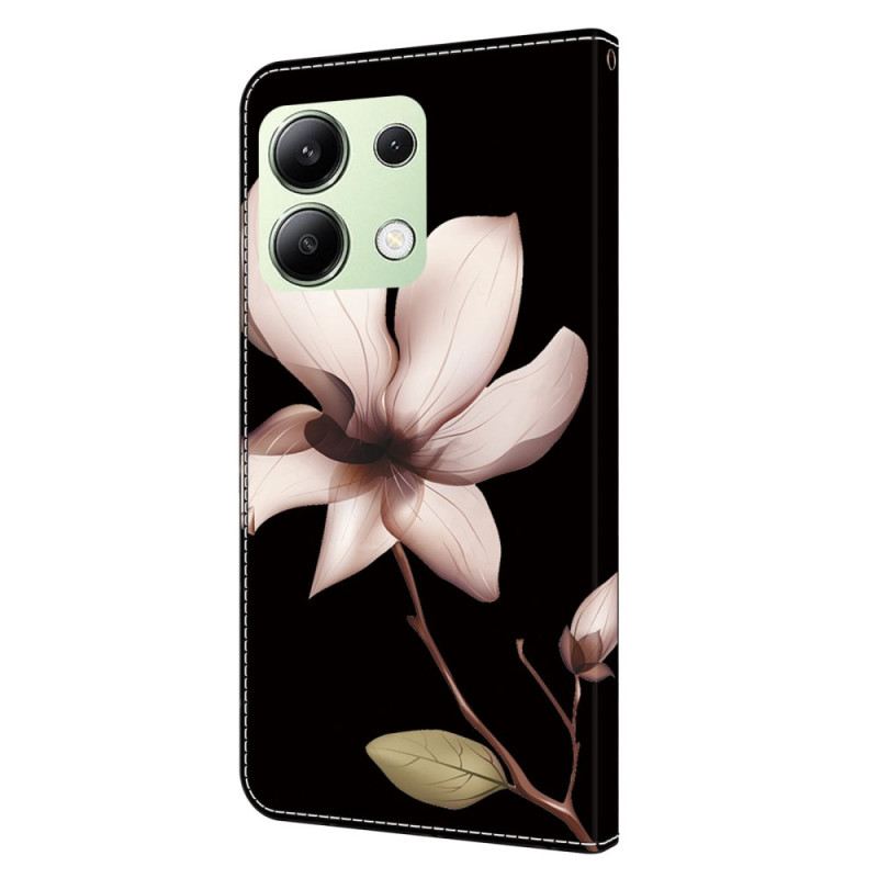 Lederhüllen Für Xiaomi Redmi Note 13 4g Rosa Blume