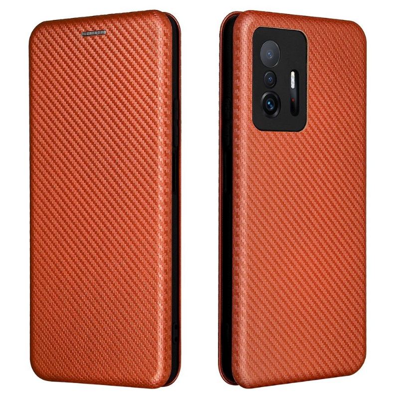 Flip Case Für Xiaomi 11T / 11T Pro Kohlefaser-kunstleder