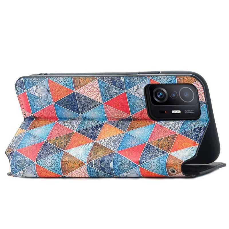 Flip Case Für Xiaomi 11T / 11T Pro Mandala-kaleidoskop