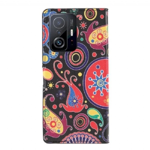 Flip Case Für Xiaomi 11T / 11T Pro Paisley-blume