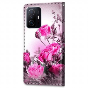 Flip Case Für Xiaomi 11T / 11T Pro Rosa