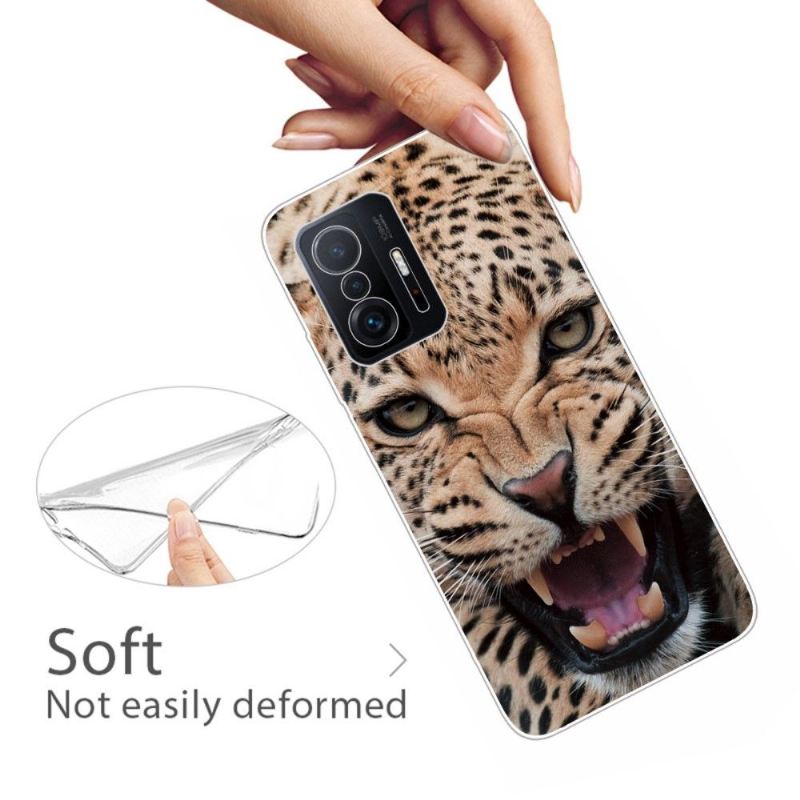 Handyhülle Für Xiaomi 11T / 11T Pro Brüllender Leopard