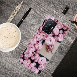 Handyhülle Für Xiaomi 11T / 11T Pro Rosa Blume