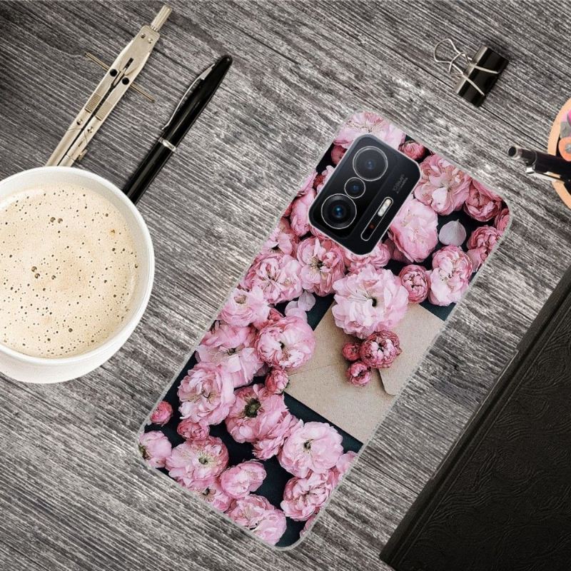 Handyhülle Für Xiaomi 11T / 11T Pro Rosa Blume