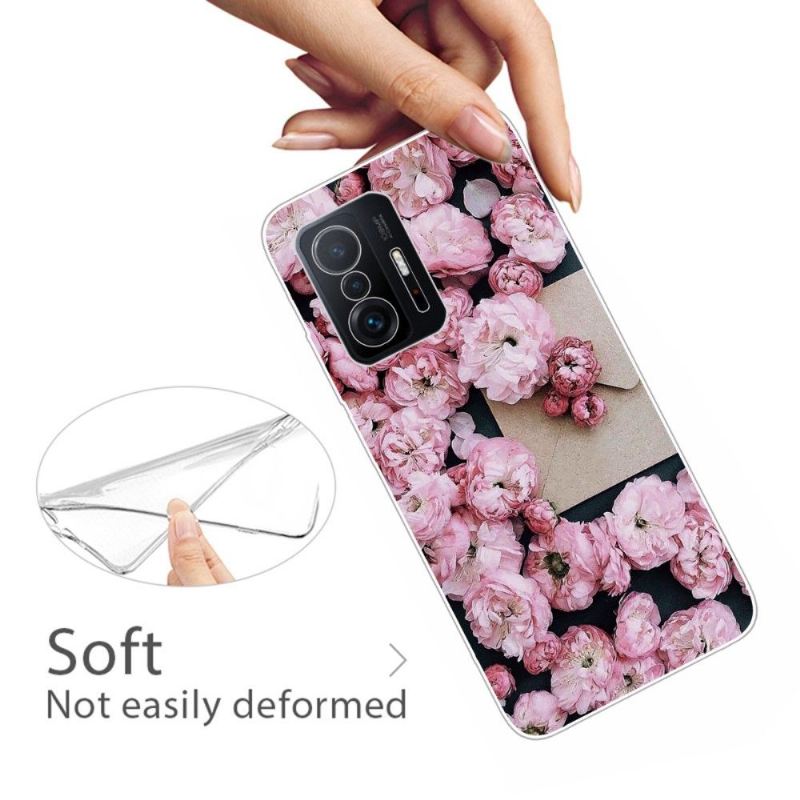 Handyhülle Für Xiaomi 11T / 11T Pro Rosa Blume