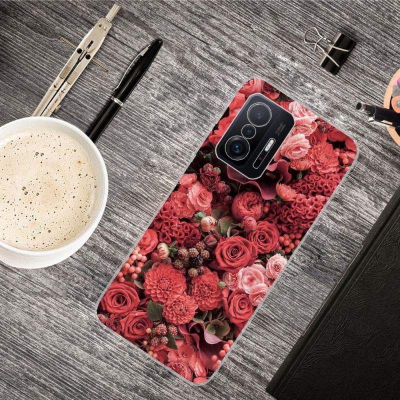 Hülle Für Xiaomi 11T / 11T Pro Rote Blume