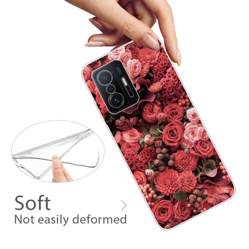 Hülle Für Xiaomi 11T / 11T Pro Rote Blume