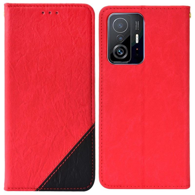 Lederhüllen Für Xiaomi 11T / 11T Pro Anti-Sturz Flip Case Retro Kunstleder