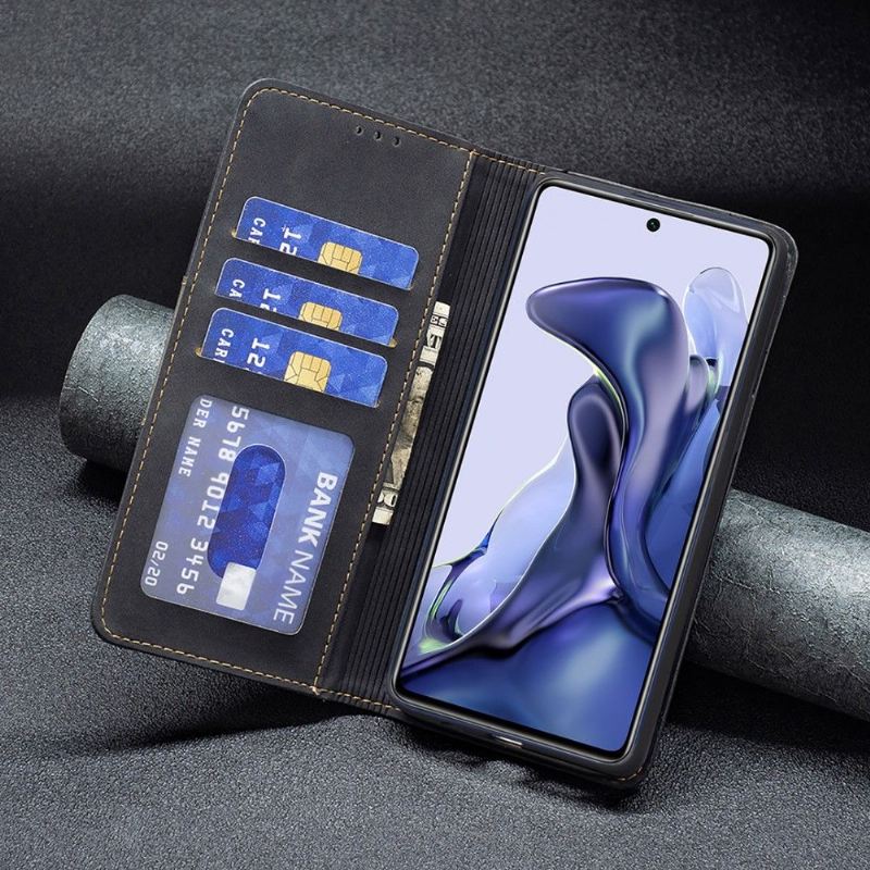 Lederhüllen Für Xiaomi 11T / 11T Pro Flip Case Binfen Color Flip Kunstleder