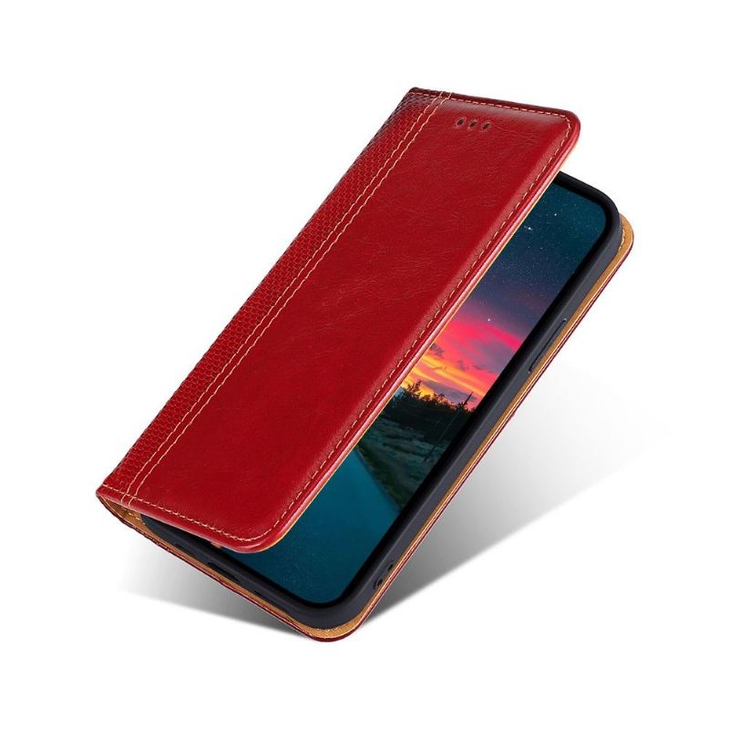 Lederhüllen Für Xiaomi 11T / 11T Pro Flip Case Flip-folio-nähte