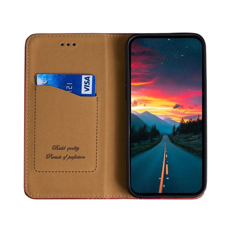 Lederhüllen Für Xiaomi 11T / 11T Pro Flip Case Flip-folio-nähte