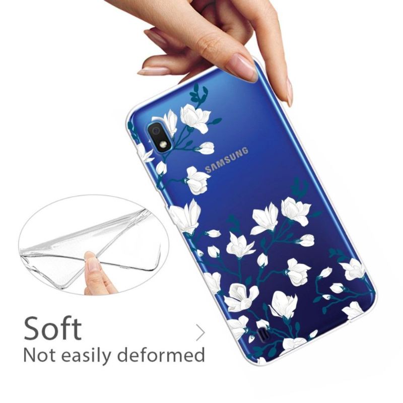 Hülle Für Samsung Galaxy A10 Weiße Blumen