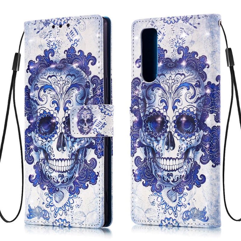 Lederhüllen Für Sony Xperia 5 Schutzhülle Calavera-muster