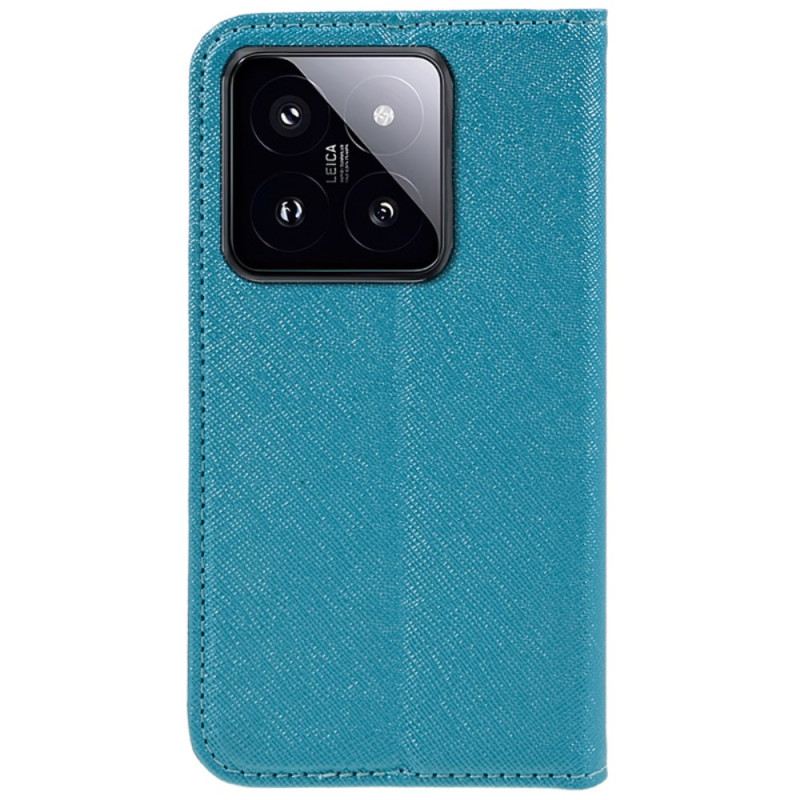 Flip Case Xiaomi 14 Kreuztextur