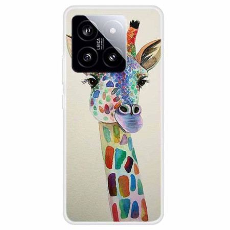 Hülle Für Xiaomi 14 Bunte Giraffe