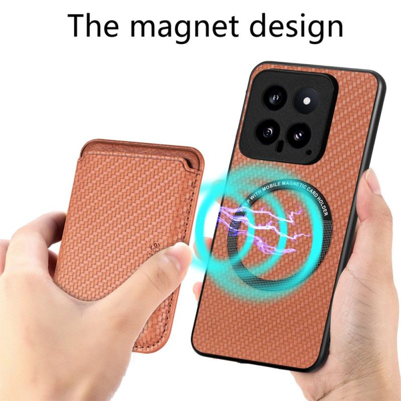 Hülle Xiaomi 14 Magnetischer Abnehmbarer Kartenhalter