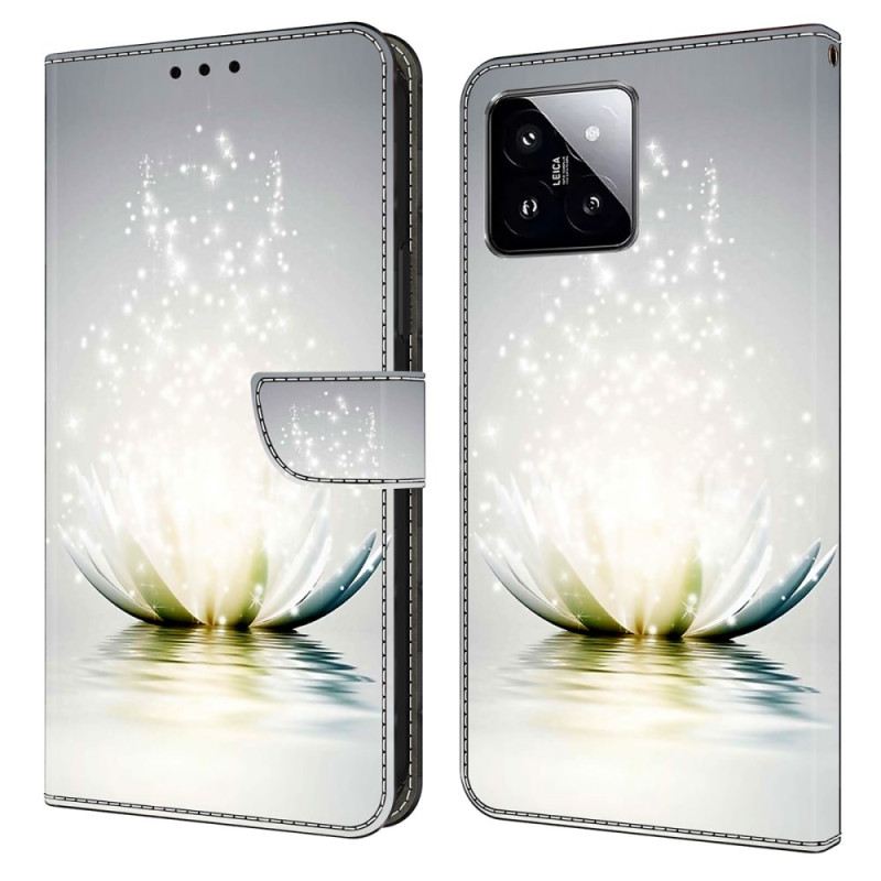 Lederhüllen Xiaomi 14 Handyhülle Lotus