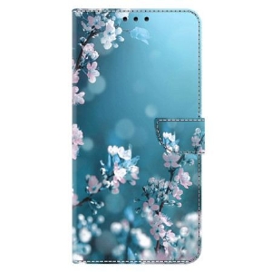 Lederhüllen Xiaomi 14 Handyhülle Pflaumenblüten