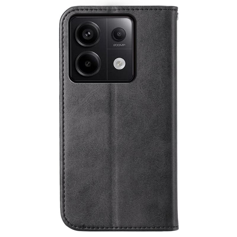 Flip Case Für Xiaomi Redmi Note 13 Pro 5g Rautenmuster Mit Riemen