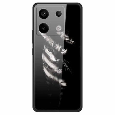 Hülle Für Xiaomi Redmi Note 13 Pro 5g Shadow Cat Gehärtetes Glas