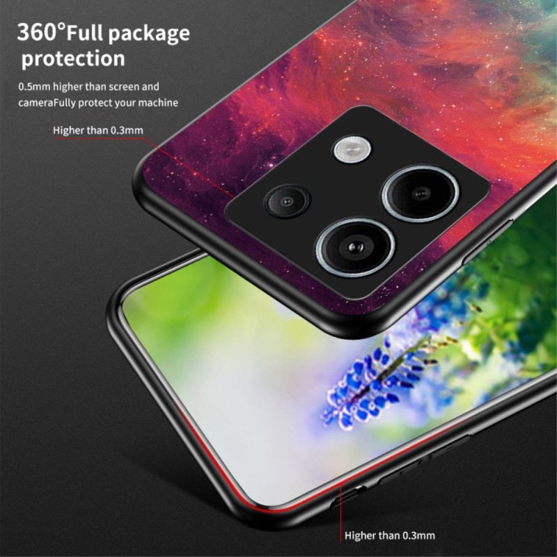 Hülle Xiaomi Redmi Note 13 Pro 5g Cosmic Starry Sky Gehärtetes Glas