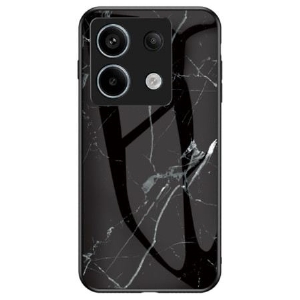 Hülle Xiaomi Redmi Note 13 Pro 5g Handyhülle Gehärtetes Glas Aus Schwarzem Marmor