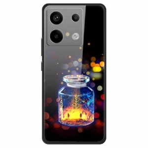 Hülle Xiaomi Redmi Note 13 Pro 5g Handyhülle Wunschflasche Aus Gehärtetem Glas