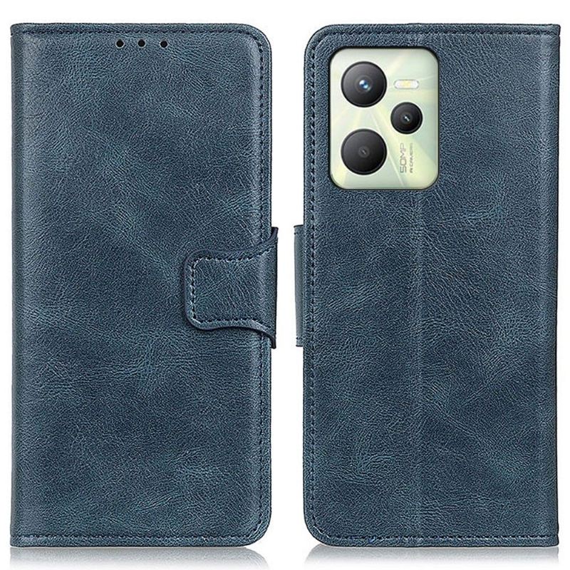 Lederhüllen Für Realme C35 Flip Case Folio Standfunktion Aus Kunstleder