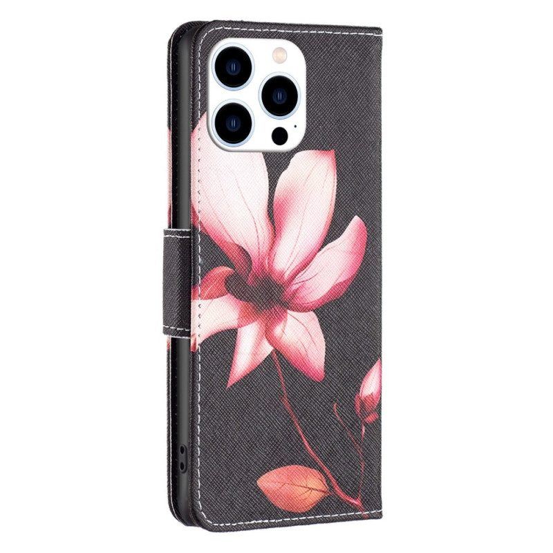 Flip Case Für iPhone 14 Pro Blume