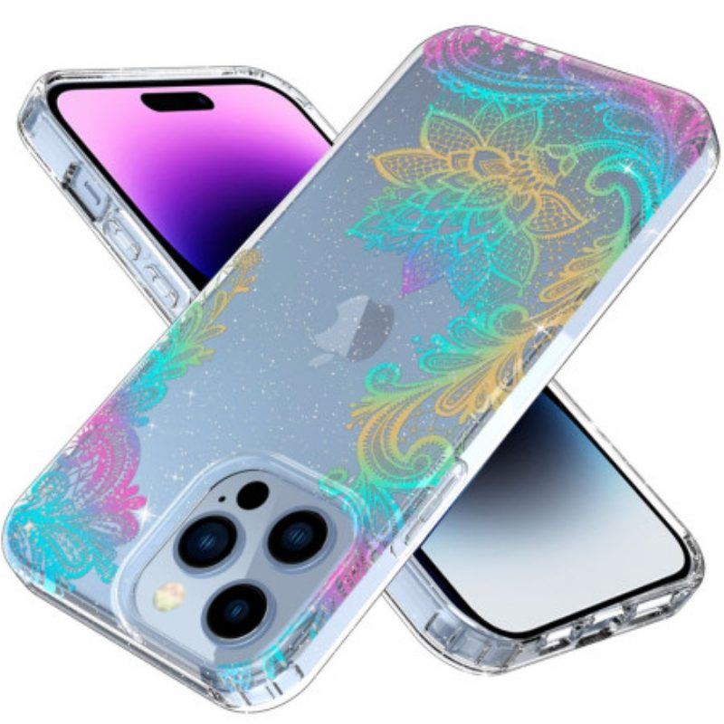 Handyhülle Für iPhone 14 Pro Nahtlose Blumen