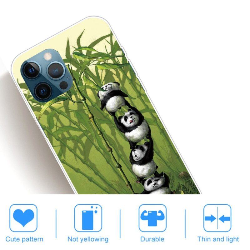 Hülle Für iPhone 14 Pro Ein Haufen Pandas