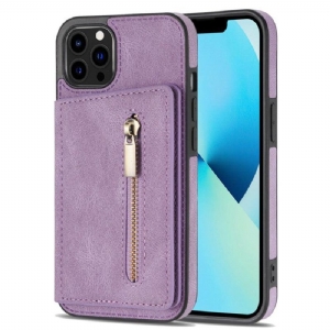 Hülle Für iPhone 14 Pro Geldbörse Hands-free Support Wallet