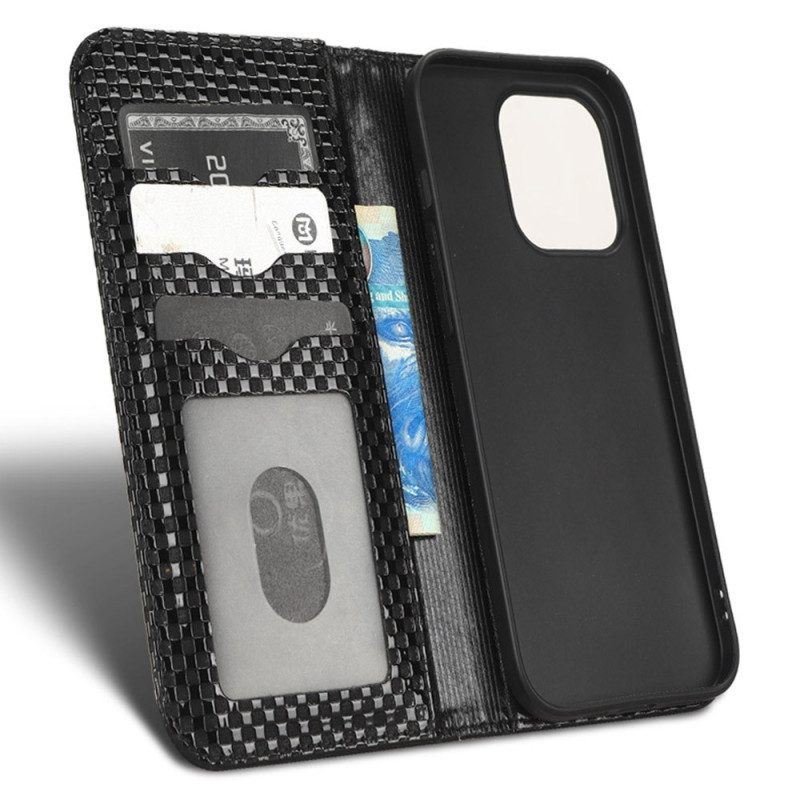 Schutzhülle Für iPhone 14 Pro Flip Case Strukturiert