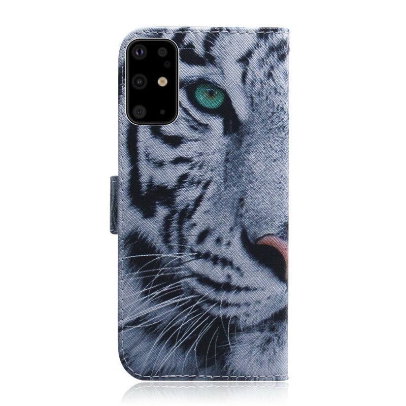 Flip Case Für Samsung Galaxy S20 Plus / S20 Plus 5G Tigergesicht